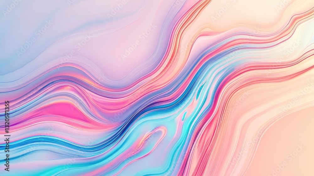 Abstract concept art background idea. Abstract colorful waves blending seamlessly, creating a soothing and vibrant visual. Abstract concept art background idea. Abstract colorful waves blending seamlessly, creating a soothing and vibrant visual.