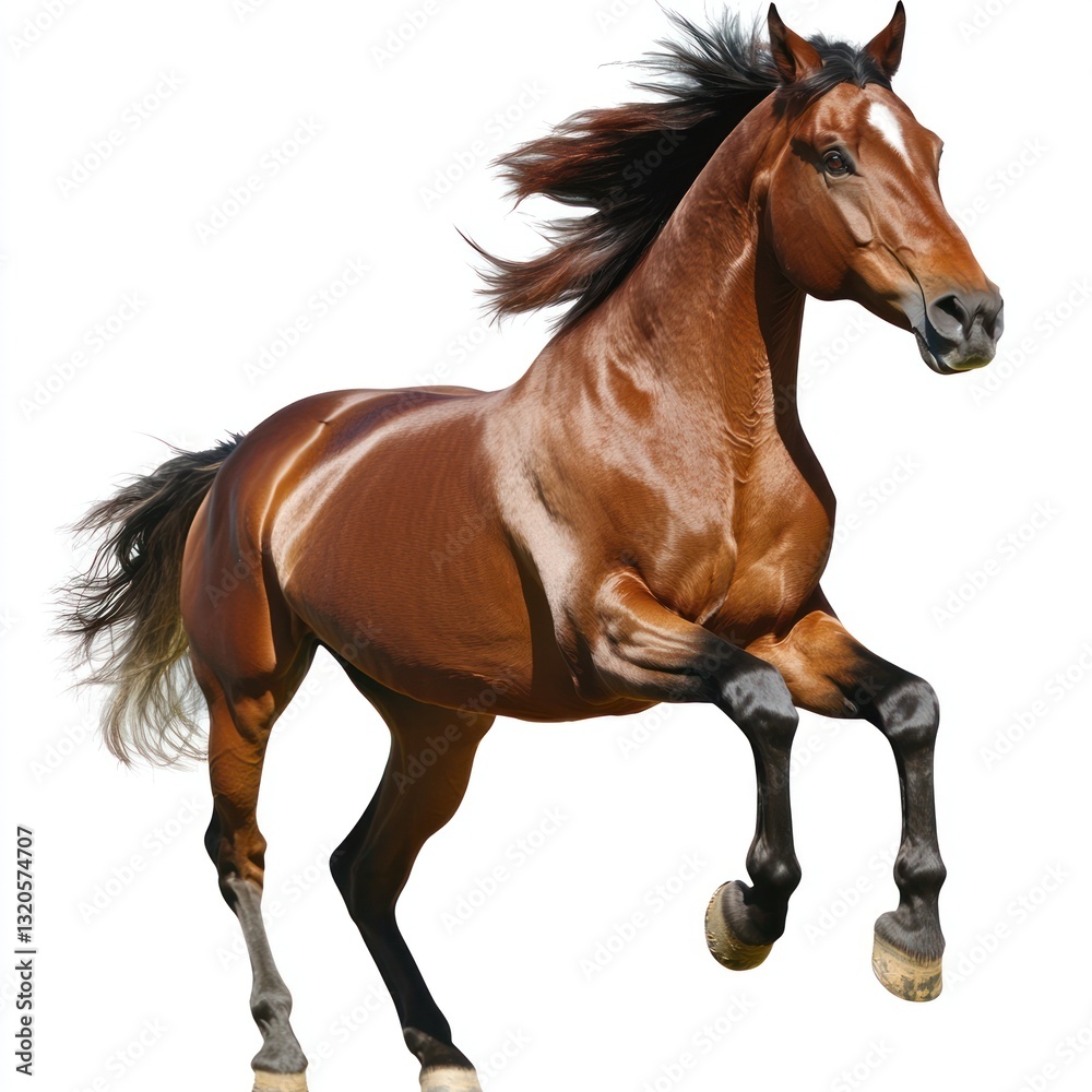 Naklejka premium Horse running transparent PNG