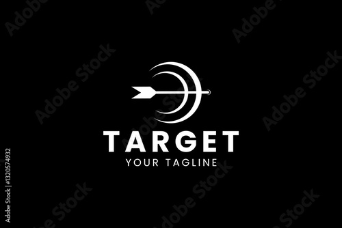 Target logo icon illustration, simple logo for branding