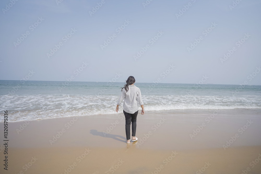 Walking on the shore, Beachside elegance, Ocean view stroll, Peaceful beach walk, Coastal vibes, Sunset beach moments, Relaxed seaside style stock photo.
Walking on the shore, Beachside elegance, Ocean view stroll, Peaceful beach walk, Coastal vibes, Sunset beach moments, Relaxed seaside style stock photo.