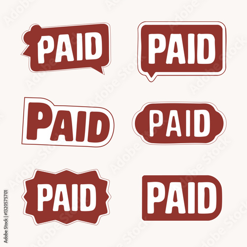 Set of red sale and discount labels for promotion and retail stamp