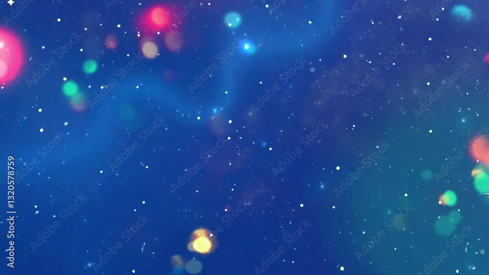 Colorful Cosmic Lights in a Magical Sky Universe