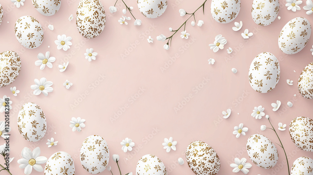 An elegant Easter card template featuring delicate floral patterns, golden typography, and soft pastel backgrounds, creating a sophisticated and festive design for holiday greetings.
An elegant Easter card template featuring delicate floral patterns, golden typography, and soft pastel backgrounds, creating a sophisticated and festive design for holiday greetings.