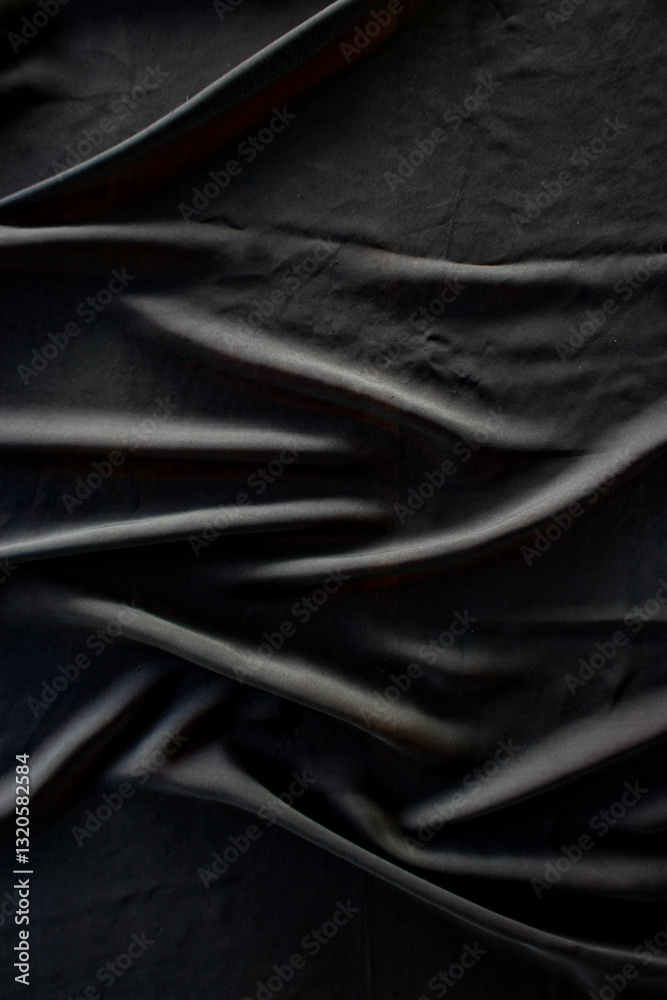 Fototapeta premium Black elegant fabric background