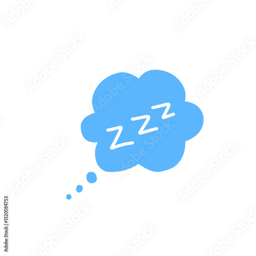 zzz sleep bubble vector elements