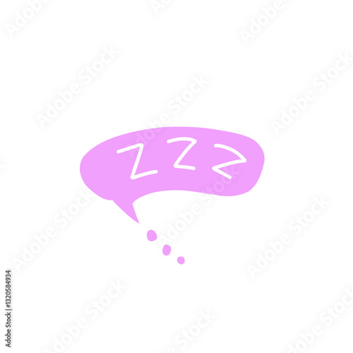 zzz sleep bubble vector elements