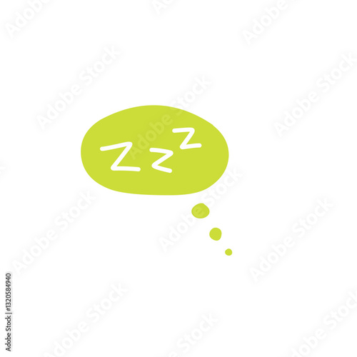 zzz sleep bubble vector elements