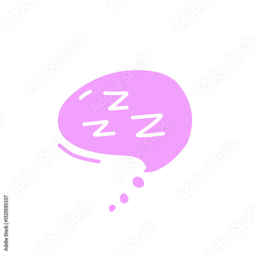 zzz sleep bubble vector elements
