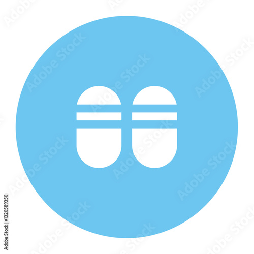 slippers icon for illustration