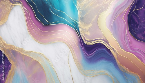 Wallpaper Mural opal pastel marble stone with gold vein vivid graphite texture geode wallpaper background Torontodigital.ca
