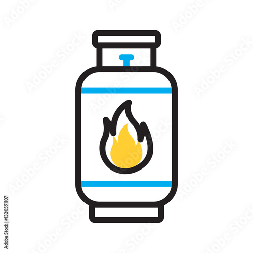 Vector multi color icon for Propane