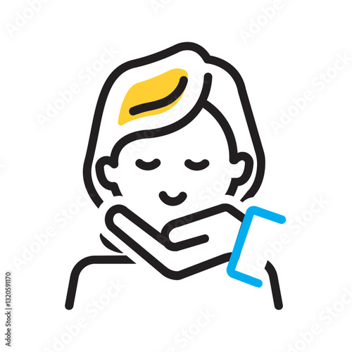 Vector multi color icon for Youthful