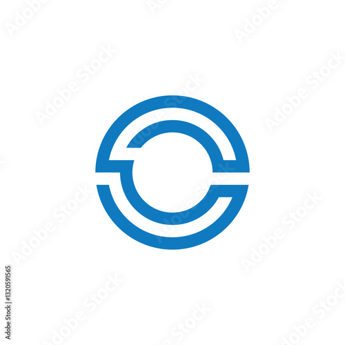 letter c circle logo design vector