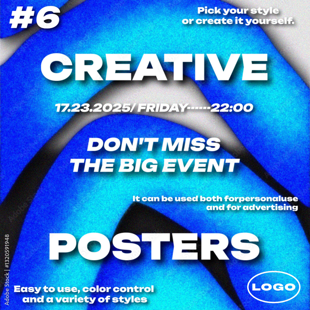 Modern Poster Square 06 Stock Template | Adobe Stock