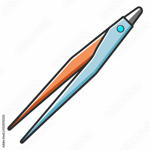 precision tweezers with a fine tip grip