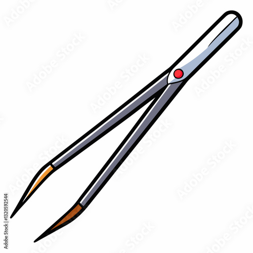 precision tweezers with a fine tip grip