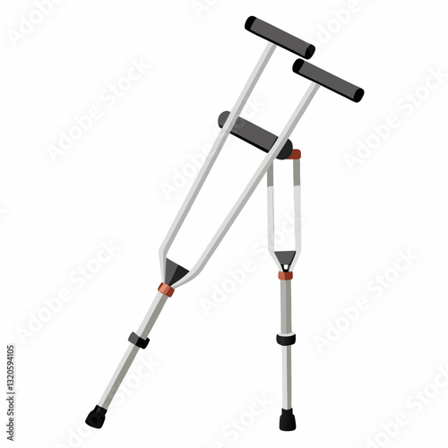 aluminum crutches with adjustable height settings