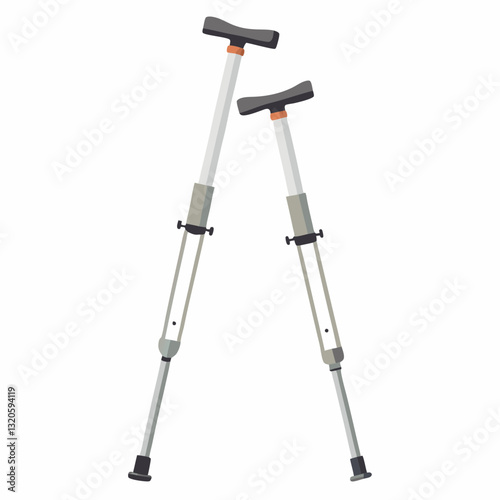 aluminum crutches with adjustable height settings