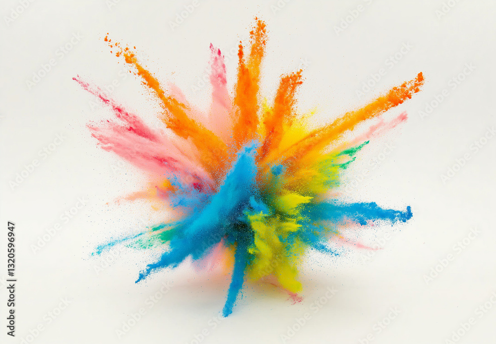 Obraz premium Colorful watercolor splashes, abstract watercolor background vector illustration