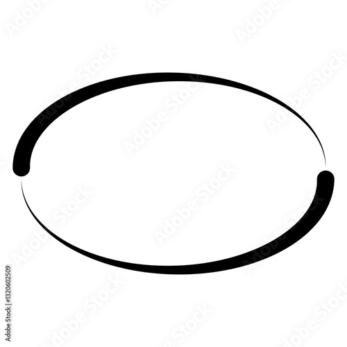 Cycle Renewal, Endless Loop black oval loop with open ends