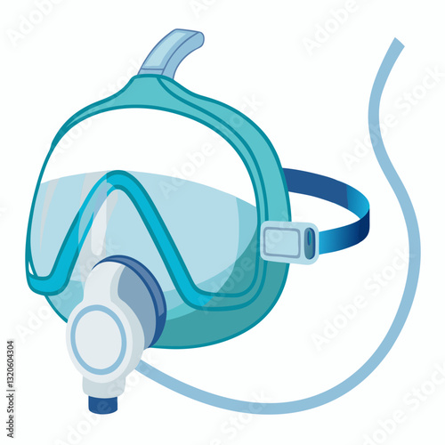 transparent oxygen mask with adjustable straps