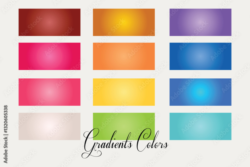 Fototapeta premium Ultimate Vector Gradient Color Collection – Diverse & Vibrant Palette