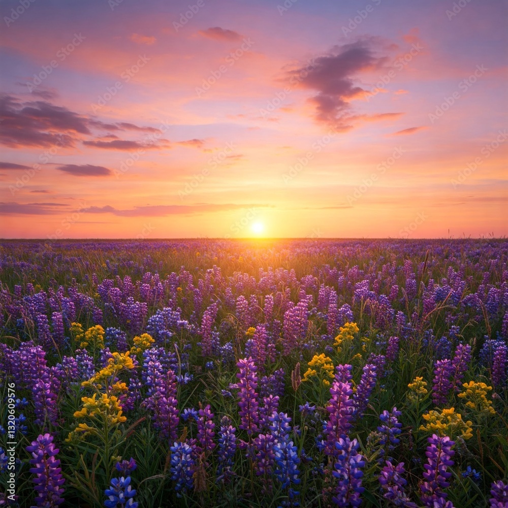 Naklejka premium Lavender Field