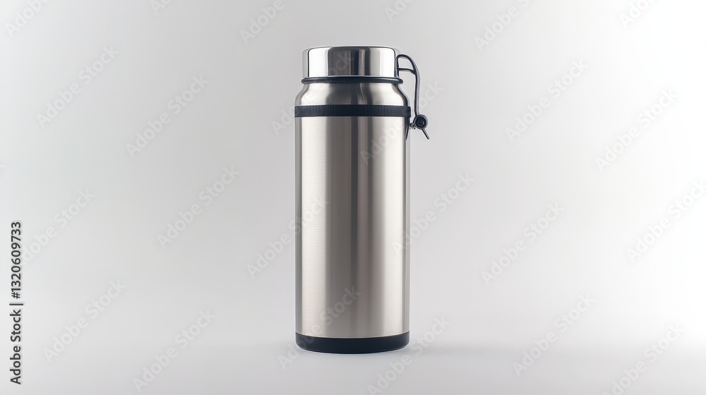 Stylish stainless steel thermal flask designed to keep drinks hot during hikes and outdoor adventures for active lifestyles Stylish stainless steel thermal flask designed to keep drinks hot during hikes and outdoor adventures for active lifestyles