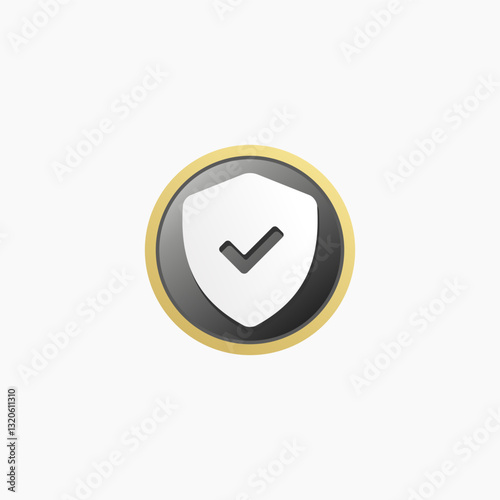 Lifetime warranty icon or sign vector isolated eps. Lifetime warranty label vector isolated for product packaging design element.
