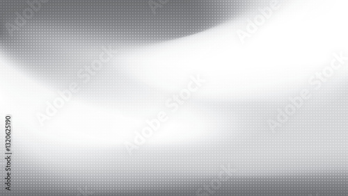 Abstract white and gray gradient background with dot pattern. Vector illustration.