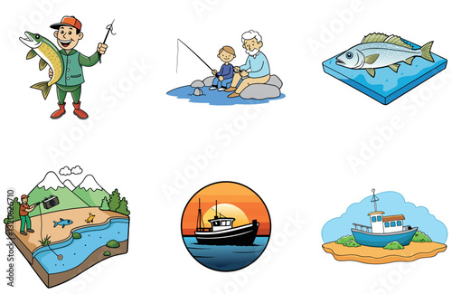 Luxury Yacht Charter Bundle. Caribbean Collection Icons