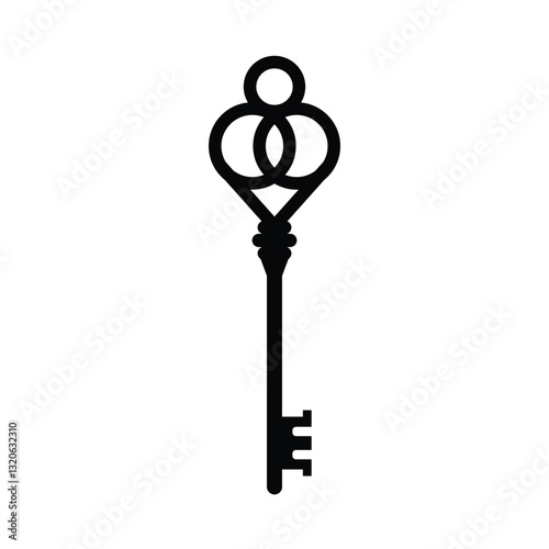 Antique Door Key Icon