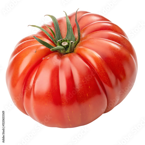 Brandywine tomato isolated on transparent background