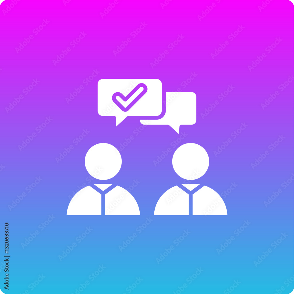 Fototapeta premium Meeting Icon
