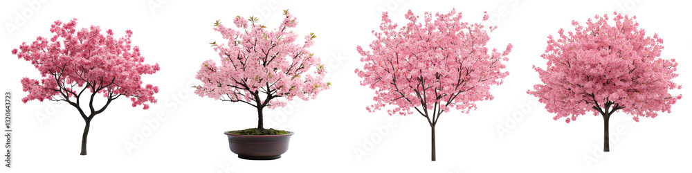 Lush and vibrant cherry blossom trees in full bloom showcasing the delicate beauty and romantic charm of the spring season The delicate pink petals create a stunning and serene natural landscape Lush and vibrant cherry blossom trees in full bloom showcasing the delicate beauty and romantic charm of the spring season The delicate pink petals create a stunning and serene natural landscape