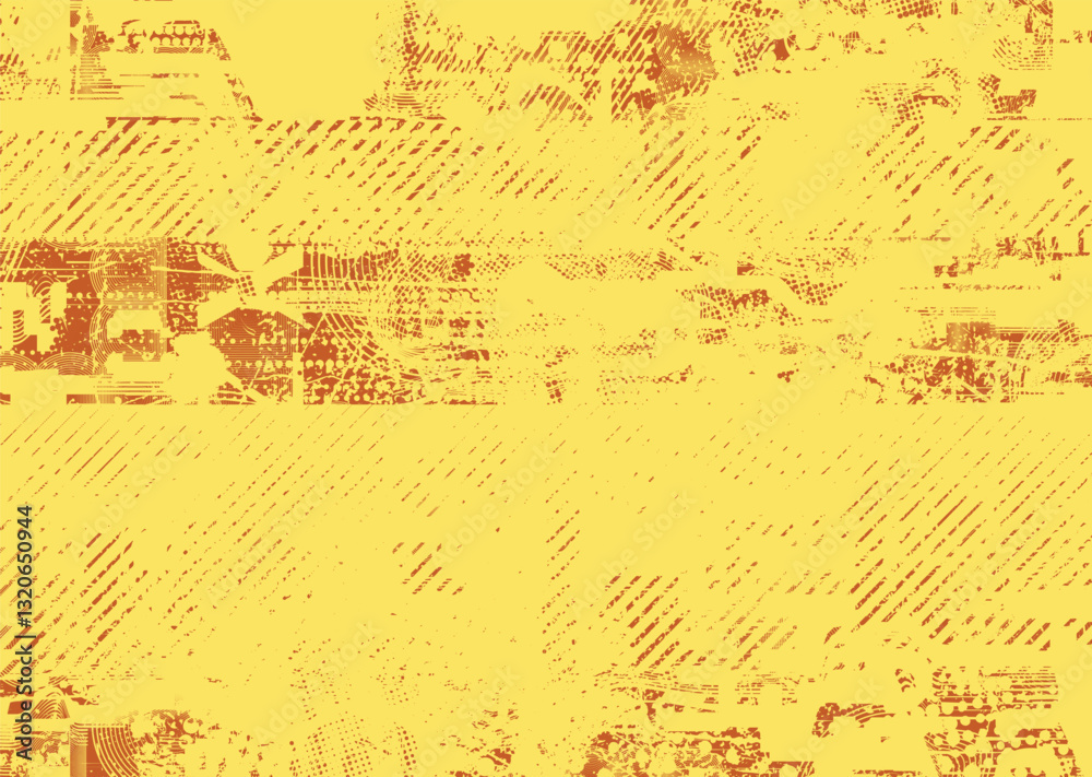Obraz premium Background with glitch distorted grunge textures . grunge background texture with halftone dots, glitched shapes, textures and lines .Screen print vector background with grunge textured surface.