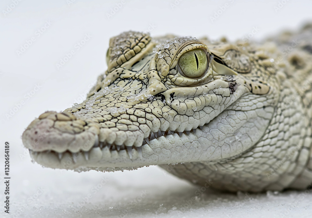 Obraz premium Crocodile Detail Isolated