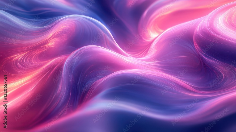 Fototapeta premium abstract wavy colorful background with soft gradient and light effects. Suitable as a modern backdrop for various design projects