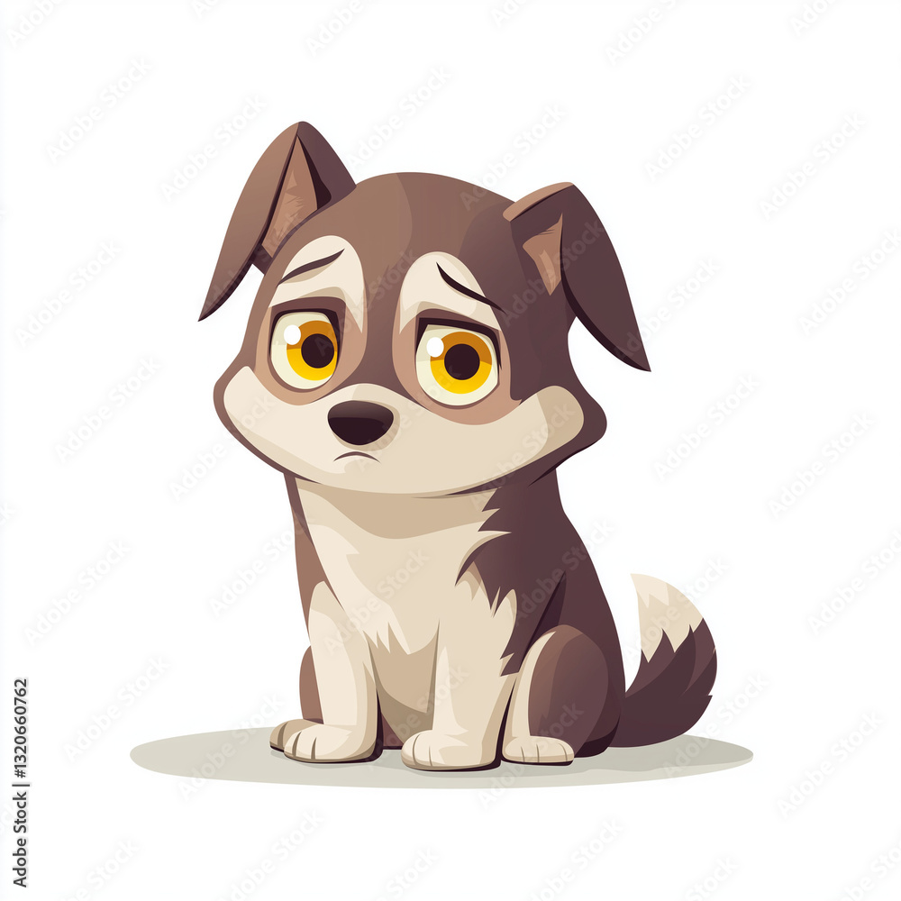 Fototapeta premium sad dog
