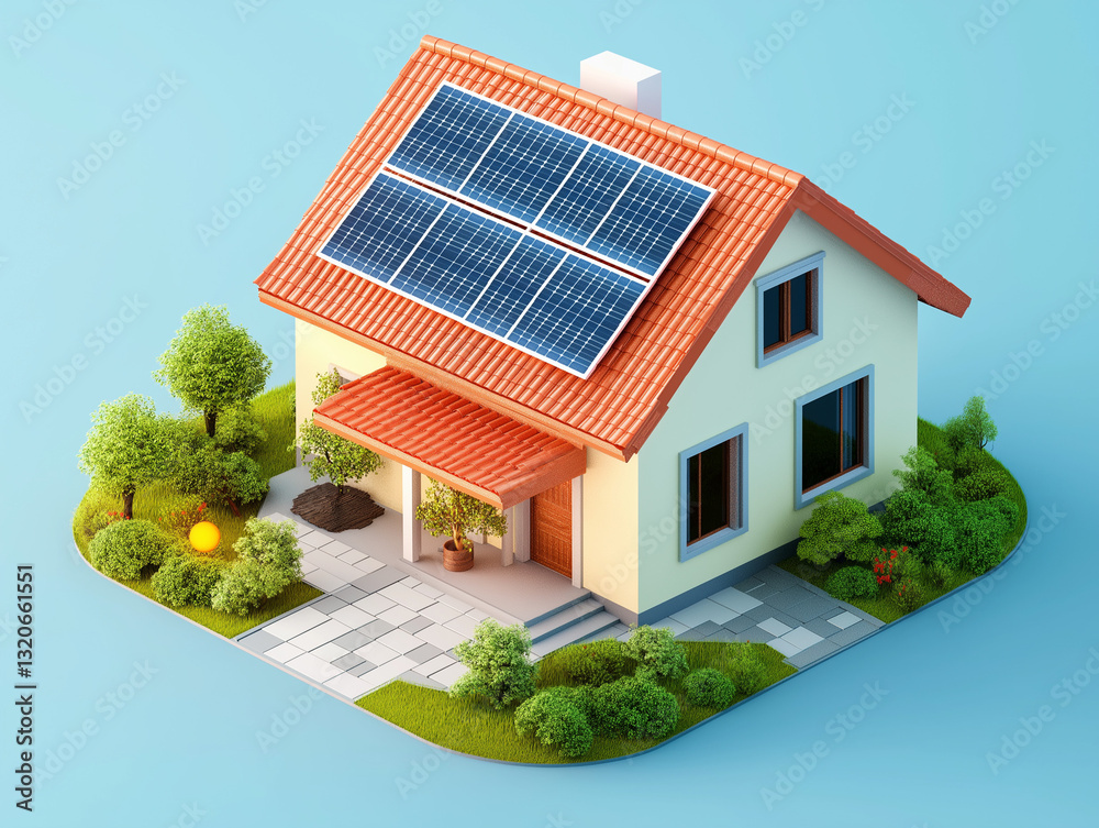 3d design of Eco-Friendly Home with Solar Panel Roof: Renewable Energy Smart House, Sustainable Living, Photovoltaic System for Green Power Efficiency, and Modern Residential Architecture Innovation 3d design of Eco-Friendly Home with Solar Panel Roof: Renewable Energy Smart House, Sustainable Living, Photovoltaic System for Green Power Efficiency, and Modern Residential Architecture Innovation