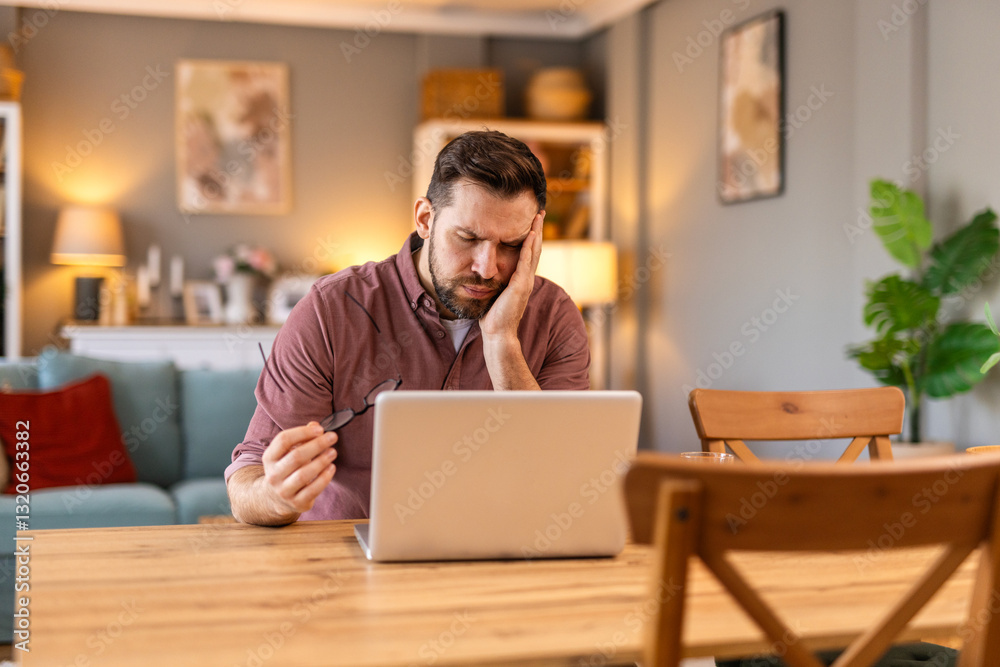 Businessman office working holding sore head pain from desk working and sitting all day using laptop computer or notebook suffering headache sick worker overworking concept Businessman office working holding sore head pain from desk working and sitting all day using laptop computer or notebook suffering headache sick worker overworking concept