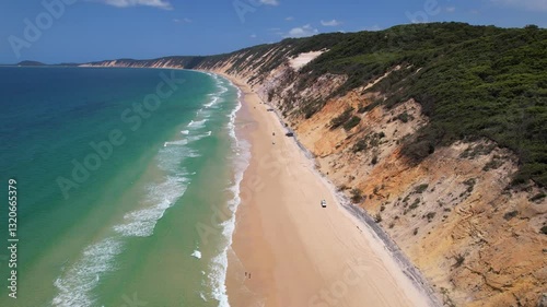 Wallpaper Mural Aerial Shot of the Iconic Sand Dunes at Rainbow Beach Torontodigital.ca