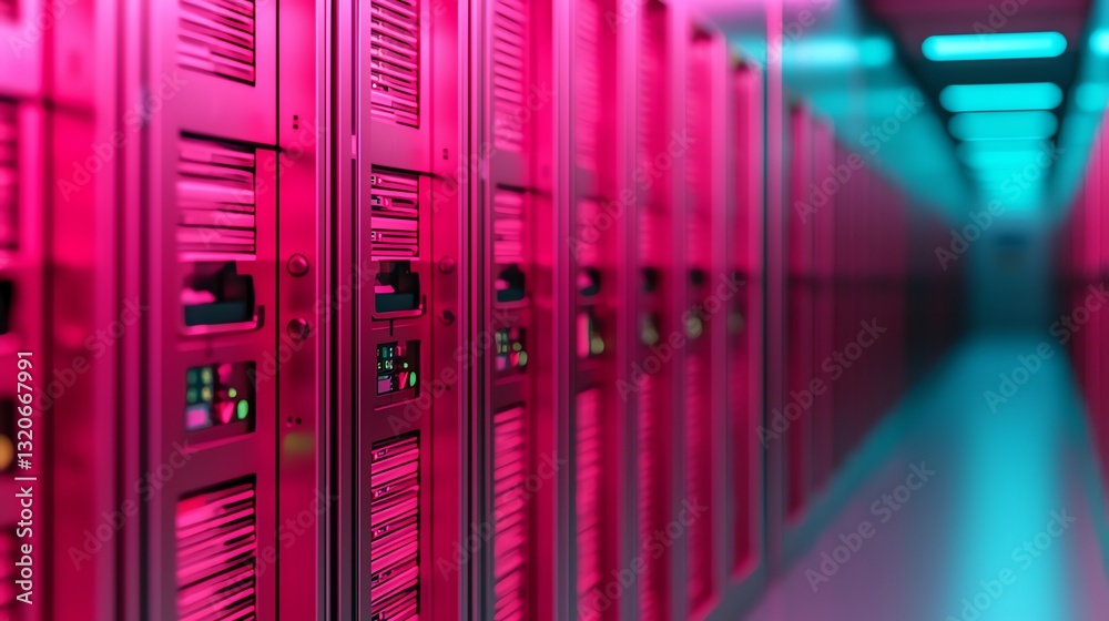 Exploring Data Center Servers with Vibrant Neon Lights for Modern Computing Exploring Data Center Servers with Vibrant Neon Lights for Modern Computing