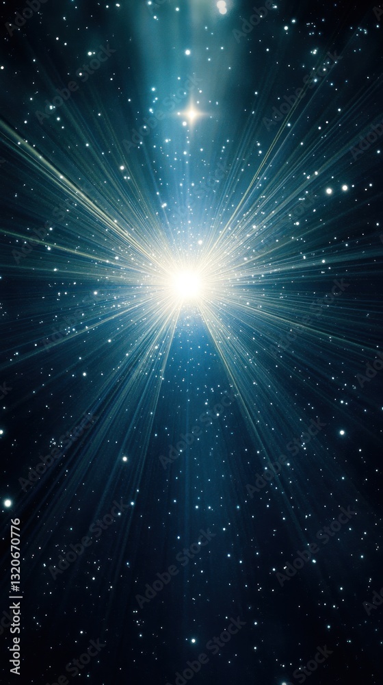 Radiant Cosmic Burst, A Starry Explosion of Light and Brilliance Radiant Cosmic Burst, A Starry Explosion of Light and Brilliance
