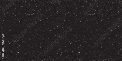 Speckled black vector background, grainy texture.  Dark, abstract pattern.  Subtle noise effect.  Monochrome, versatile graphic.  Perfect for overlays, dark mode designs, and creating a textured look.