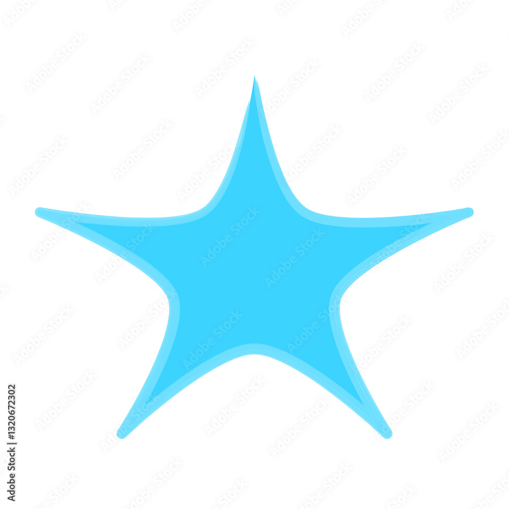 Fototapeta premium Star shape icon