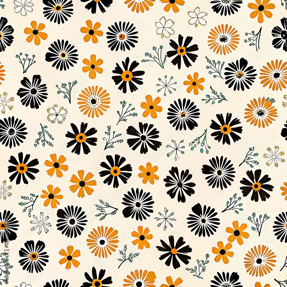 a vibrant and colorful pattern of various flowers a vibrant and colorful pattern of various flowers