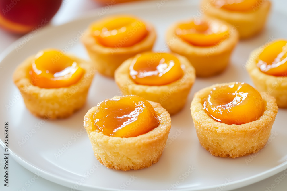 Peach jam cookie cups Peach jam cookie cups