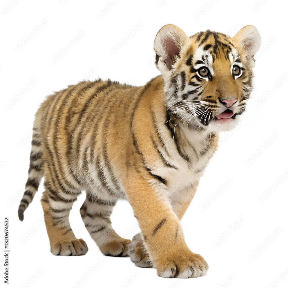 Obraz premium Tiger Cub. PNG.
