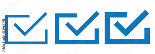 check mark icon, check mark sign vector